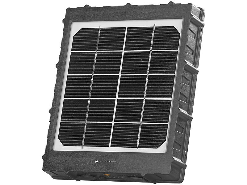 VisorTech Batterie solaire 5000 mAh IP65 avec support mural PB-55.solar