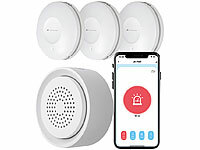 VisorTech Wassermelder IP65, Wassermelder Keller WLAN, Wasser Alarm