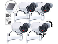 VisorTech 4er-Set Überwachungskamera-Attrappen mit Signal-LED; Netzwerk-Überwachungssysteme mit HDD-Recorder & IP-Kameras Netzwerk-Überwachungssysteme mit HDD-Recorder & IP-Kameras Netzwerk-Überwachungssysteme mit HDD-Recorder & IP-Kameras 