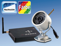 VisorTech Funk-Videoüberwachungs-Set 2.4 GHz mit CCD-Kamera