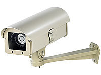 VisorTech Professionelles Stahl-Kameragehäuse für Überwachungskameras; Netzwerk-Überwachungssysteme mit HDD-Recorder & IP-Kameras Netzwerk-Überwachungssysteme mit HDD-Recorder & IP-Kameras 