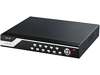 VisorTech Profi-Überwachungssystem mit HDD-Recorder & 8 CCD-Kameras; IP-Funk-Überwachungssysteme 