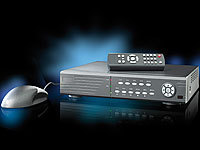 VisorTech Profi-Überwachungssystem mit HDD-Recorder & 4 CCD-Kameras; IP-Funk-Überwachungssysteme 