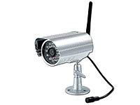 VisorTech Wetterfeste Infrarot-Kamera DSC-410.IR mit Funkübertragung; Kamera-Attrappen Kamera-Attrappen 
