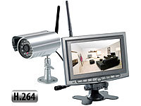 VisorTech Kabelloses Überwachungssystem mit IR-Funk-Kamera (H.264)