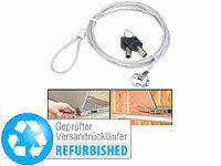 VisorTech Laptop Seilschloss, Kabelschloss für Laptop