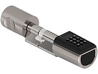 ; Elektronische Tür-Schließzylinder mit Fingerabdruck-Sensor und Tansponder, Tür-Schließzylinder mit Transponder-Schlüsseln & Zahlen-Codes 