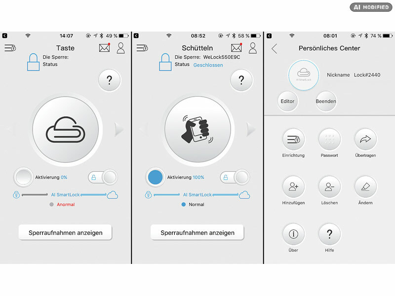 ; Tür-Schließzylinder mit Apps, Transponder-Schlüsseln & Zahlen-Codes Tür-Schließzylinder mit Apps, Transponder-Schlüsseln & Zahlen-Codes Tür-Schließzylinder mit Apps, Transponder-Schlüsseln & Zahlen-Codes