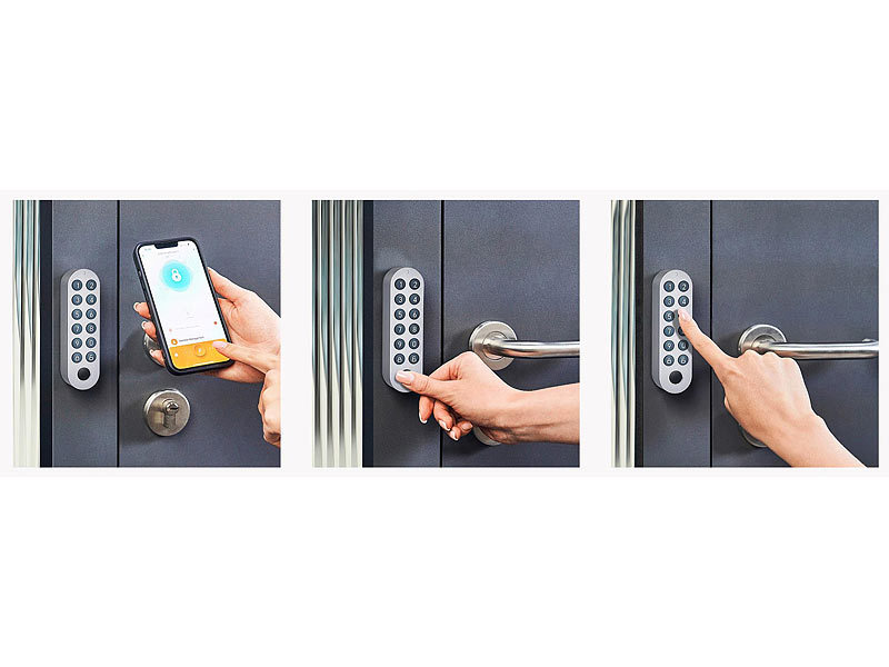; Tür-Schließzylinder mit Apps, Transponder-Schlüsseln & Zahlen-Codes, WLAN-Alarmanlagen mit GSM-Handynetz-Anbindungen 